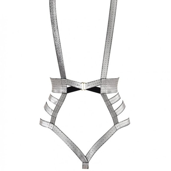 Agent Provocateur ALEXIA Playsuit NWT Silver